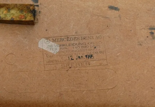 OEM 1406900825 Etu-auringonvarjo musta Mercedes S-sarja image 9