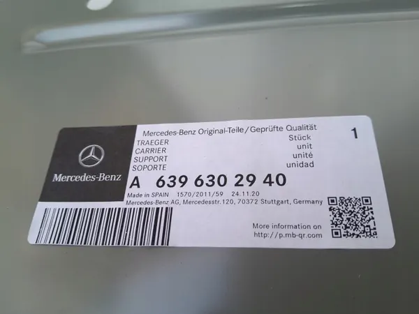 Pilar traseiro esquerdo Mercedes Vito V-Class W639 OEM A6396302940 image 4