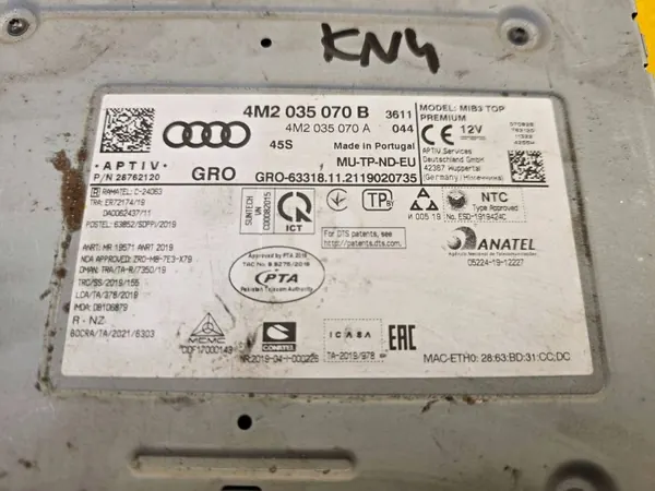 Audi Q8 MIB3 Navigaationlukija OEM 4M2035070B image 6