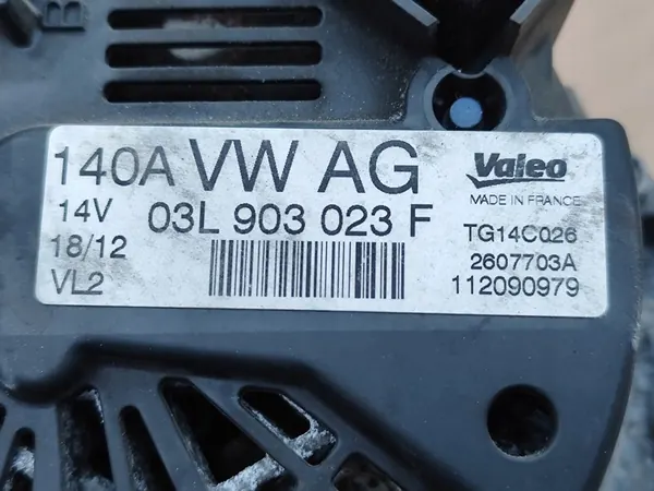 ALTERNADOR 140A VW AUDI SEAT SKODA 2.0 TDI image 4