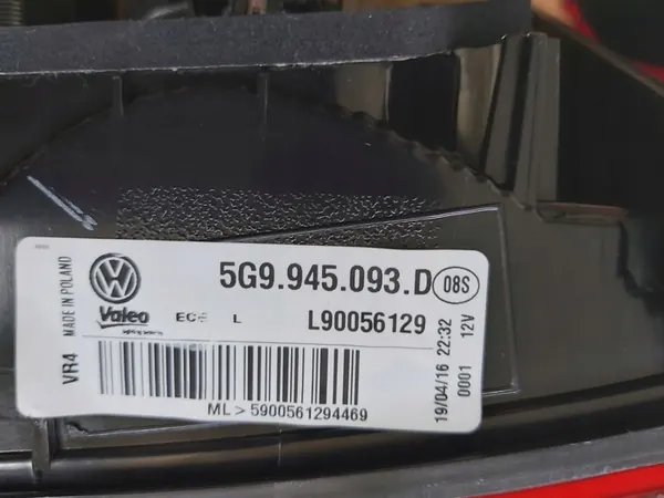 VW GOLF VII Kombi Luz Trasera Izquierda Derecha image 4