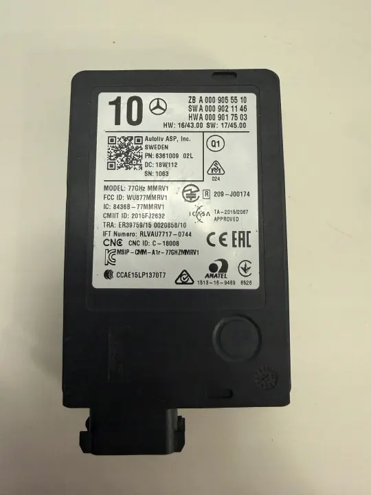 Sensor radar Distronic Mercedes-Benz OEM A0009055510 image 2