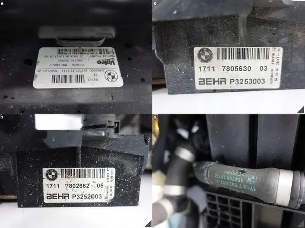 Ventola di raffreddamento acqua BMW F10 F11 M550D 850W OEM 7647367 image 7