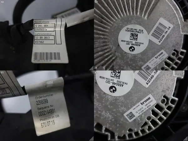 Ventola di raffreddamento acqua BMW F10 F11 M550D 850W OEM 7647367 image 8