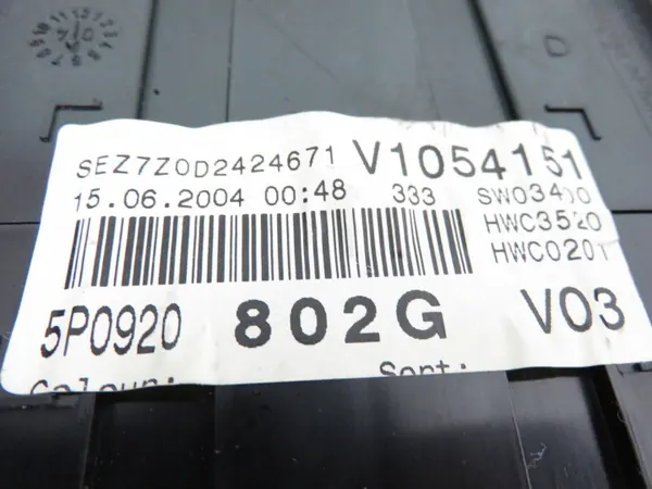 Gebrauchter Tacho Seat Altea 1.9 TDI OEM 5P0920802G image 3