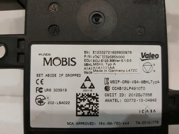 Módulo de sensor radar Hyundai Tucson III D395855000 image 2