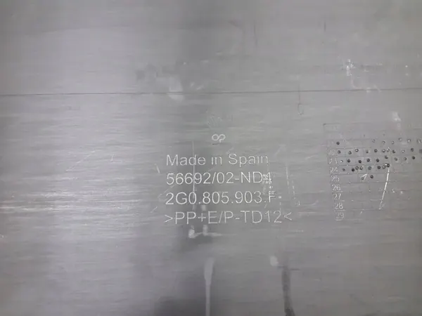 Piastra di protezione paraurti anteriore VW Polo 2021-> 2G0805903F image 6