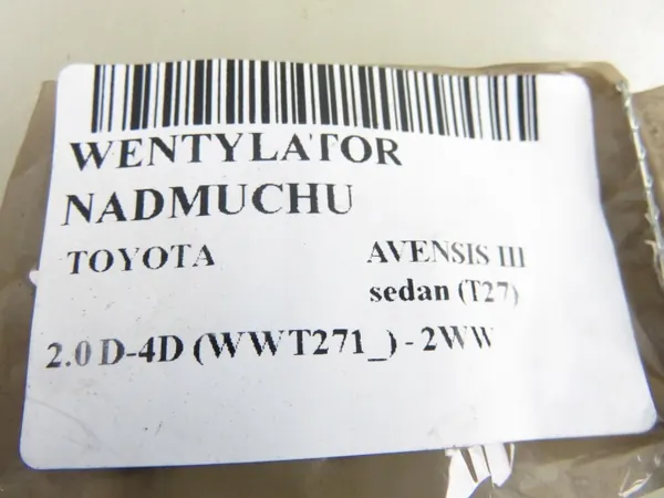 Toyota Bläster OEM AV2727008105 för Avensis III Sedan image 3