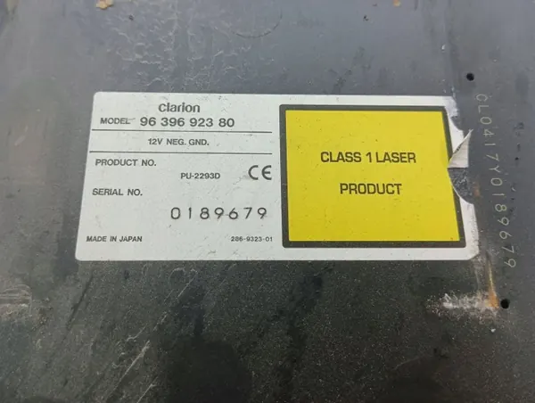 OEM 9639692380 CD-vaihtaja Peugeot 406 Coupé 2.2L image 6