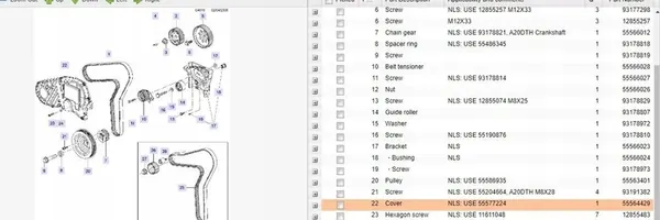 Capa da Correia de Distribuição SAAB 9-5 (YS3G) 2.0L 2011 55577224 image 5