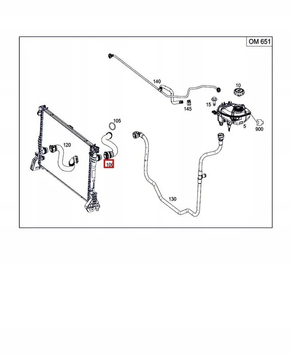 Waterleiding Mercedes Vito W447 2.2 CDI A4475010482 image 5