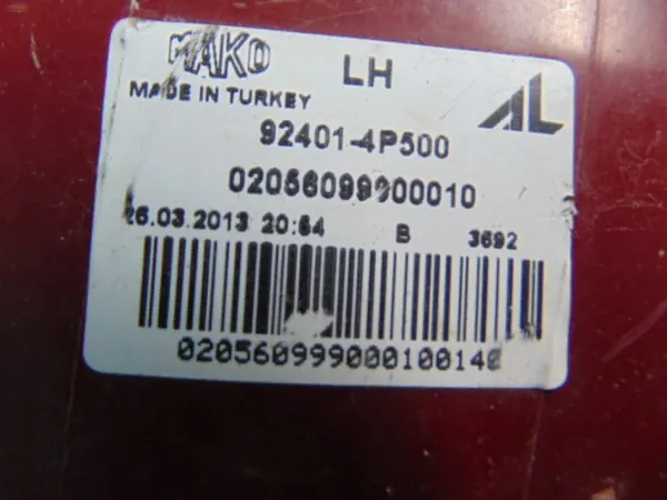 HYUNDAI I20 1.2B 2013 Luz Trasera Izquierda 92401-4P500 image 3