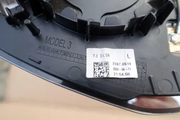 Inserção vidro espelho esquerdo Tesla Model 3 OEM image 4