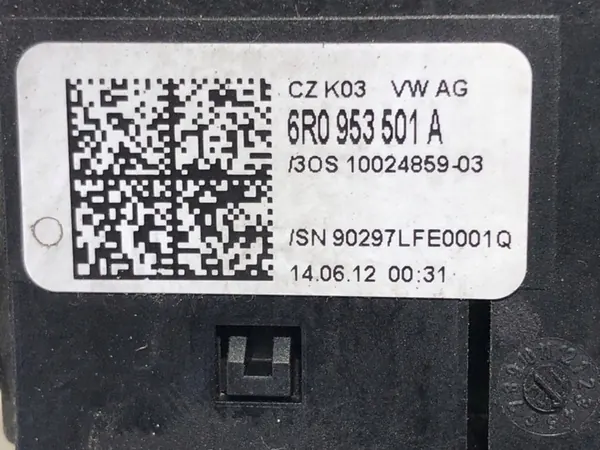 Gecombineerde schakelaar Skoda Roomster 2006-2015 OEM 6R0953501A image 6