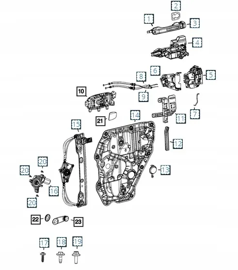 Verrou Central Wrangler Gladiator JL JT 18+ image 3