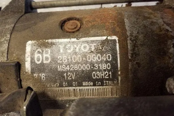 Motor de arranque TOYOTA RAV 4 III 2.2L diésel 2007 OEM 281000G010 image 6