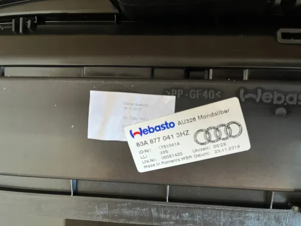 Teto Panorâmico Audi Q3 83A OEM 3G5877795 - 2020 image 7