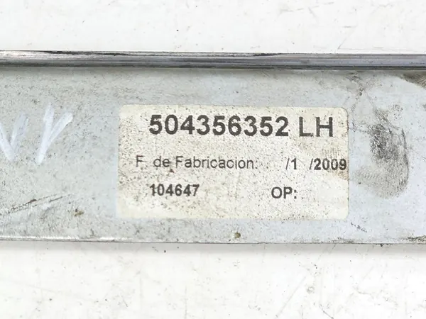 Mecanismo de elevador de vidro esquerdo IVECO DAILY 06-14 504356352LH image 5