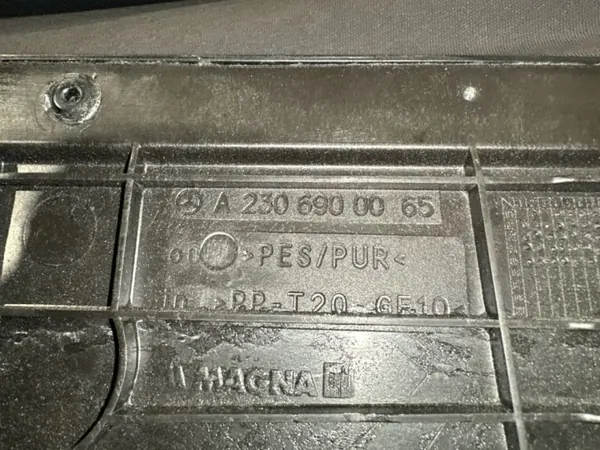 Dachrollo-Abdeckung Mercedes SL R230 OEM A2306900065 image 9