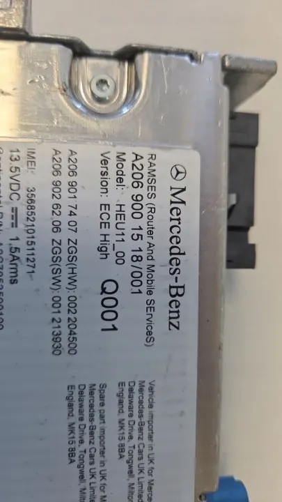 Mercedes-Benz EQS V297 besturingseenheid OEM A2069001518 image 3