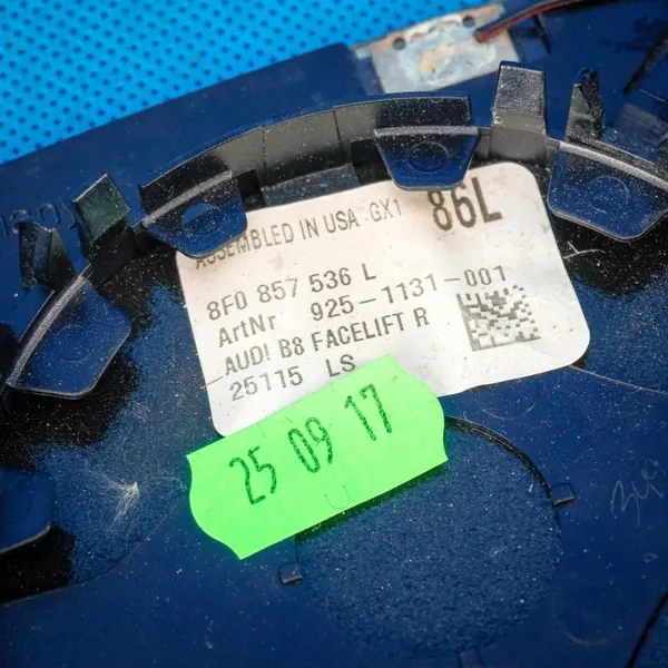 Insert miroir OEM 8F0857536L - Photochrom Audi A4/A5 image 3