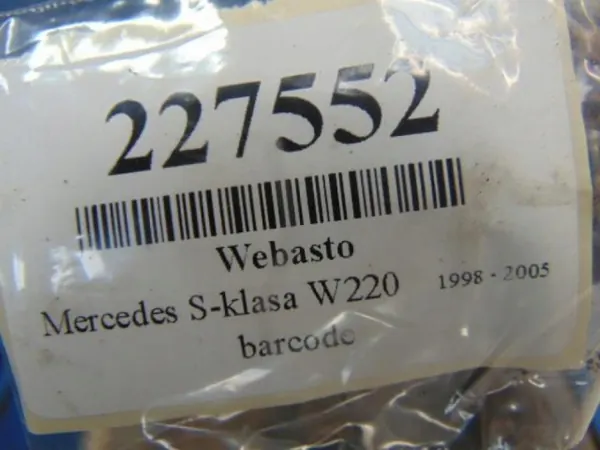 Mercedes Webasto Verwarming OEM 2205001698 - Gebruikt image 8