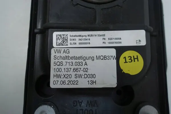 Seletor de mudanças DSG OEM 5QS713033H para VW Tiguan II image 6