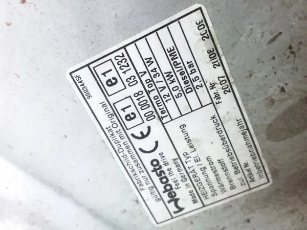 Chauffage Webasto Jaguar S-Type 2005 OEM 4R8318K463AF image 3