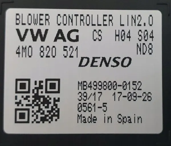 Audi Gebläse-Regler OEM 4M0820521 - Gebraucht image 6