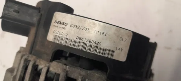 PEUGEOT 206 1.4 Vaihtovirtageneraattori 9641398480 image 4