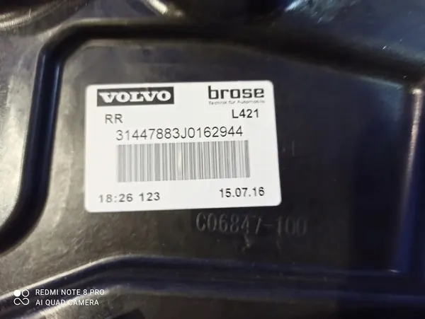Elevador de Janela Traseira Porta Direita Volvo S60 II 2.0L OEM image 7