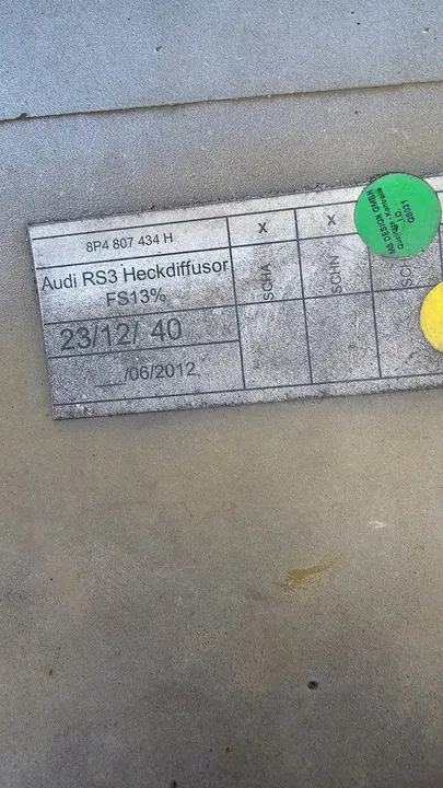 AUDI RS3 Spoiler Diffusor 8P4807434H image 8