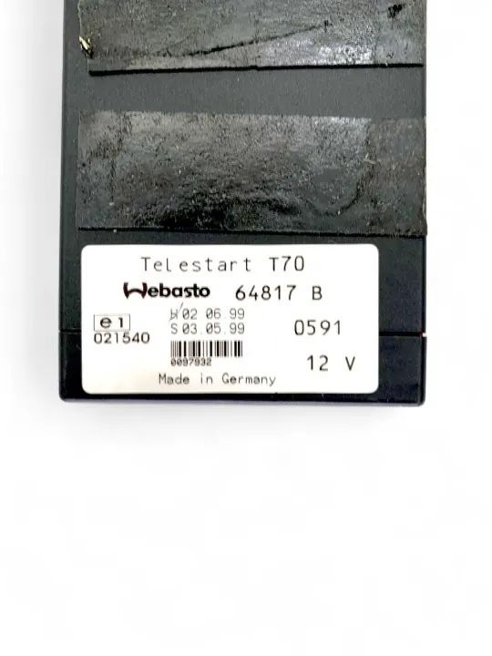 Styrenhet BMW 5 E39 OEM 64817B - Begagnad image 3