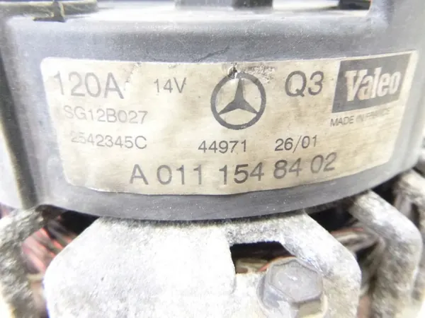 Vaihtovirtageneraattori MERCEDES W203 COUPE 2.0 B 01r A0111548402 image 6