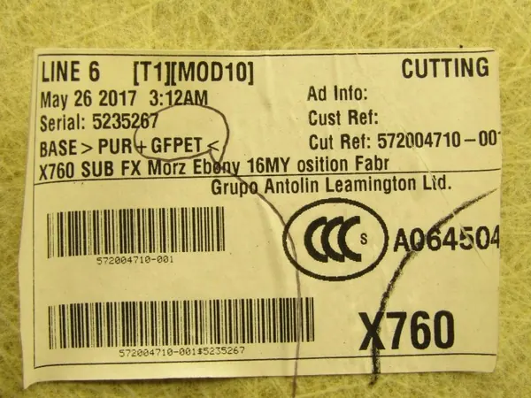 Teto Preto OEM 572004710 para Jaguar XE X760 Sedã image 3