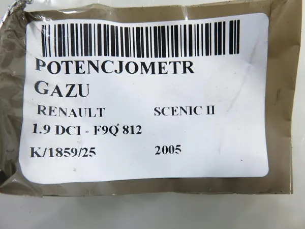 Gaspotentiometer Renault Scenic II image 6