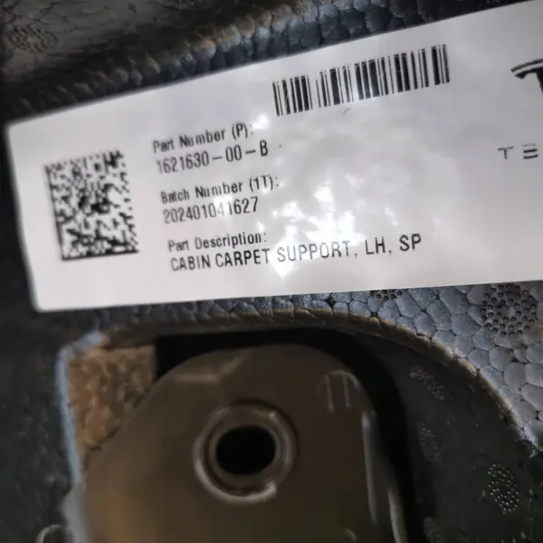 Tapete Tesla Model Y OEM 162163000B image 9
