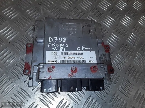 2008 Ford Focus ECU 1.8 Petrol 7M5112A650VE image 2