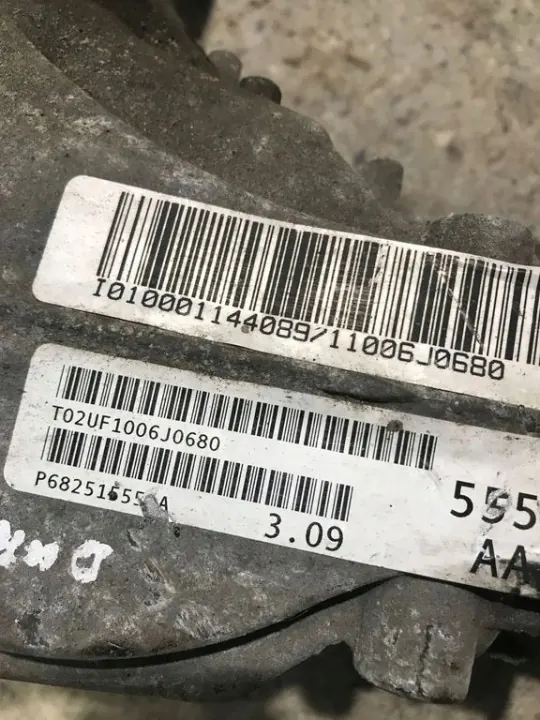 2016 Dodge Durango Front Differential 68251555AA image 5