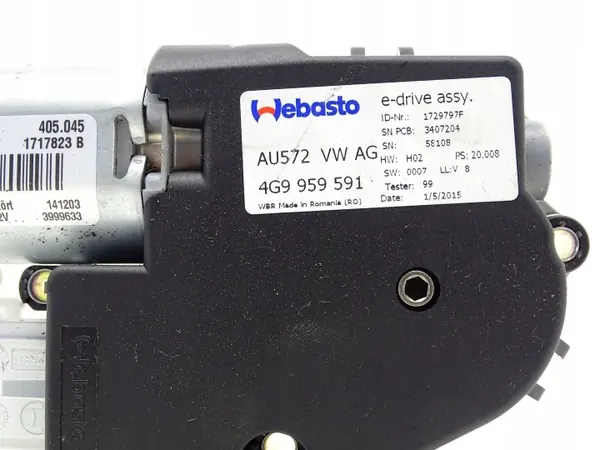Panoramadach-Motor OEM 4G9959591 für Audi A6 C7 image 4