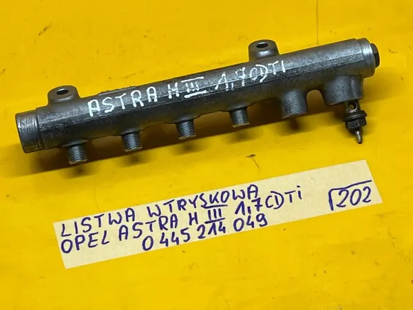 Injectierail Opel Astra H 1.7CDTI OEM 0445214049 image 9