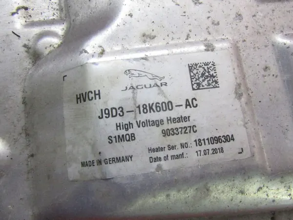 JAGUAR I-PACE EV400 2019 WEBASTO HEATER image 5