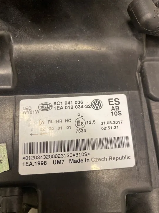 Farol direito VW Polo 6C Lift Full LED OEM 6C1941036 image 4