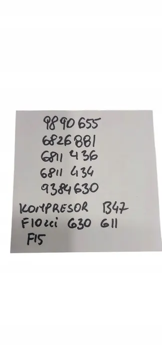 Compresor de AC BMW F10 LCI G30 G11 G60 Diesel B47 image 8