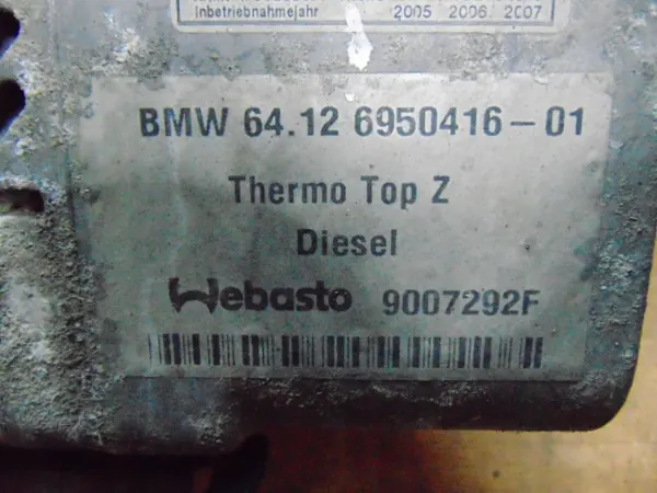 BMW 6950416 Chauffage auxiliaire Webasto pour Série 7 E65/E66 image 4