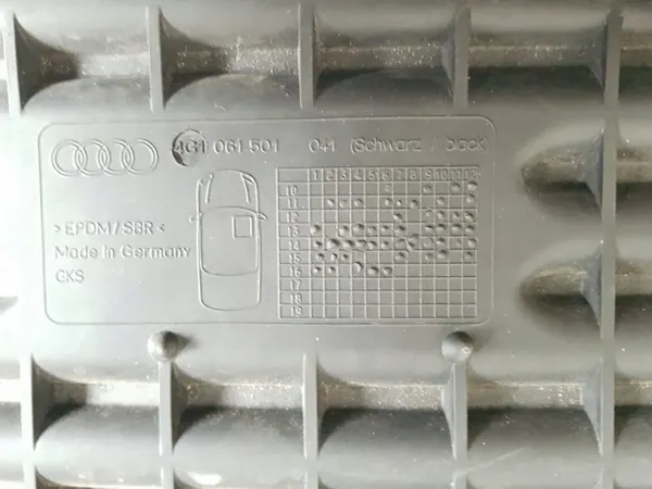 Tapetes de borracha Audi 1 peça image 3