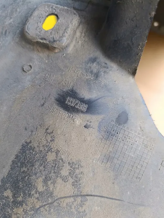 OPEL ASTRA J IV Front Right Wheel Arch 13373512 image 4