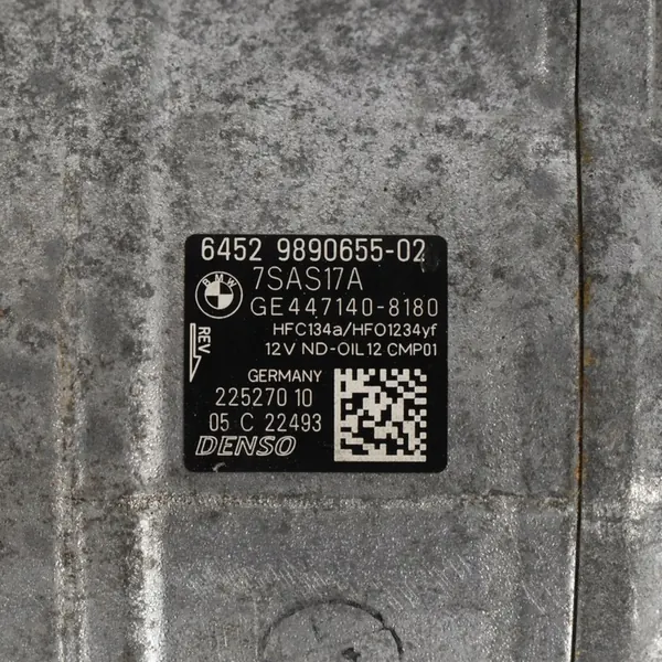 Compresor de AC BMW 6 GT G32 G30 G31 G10 G11 G12 G70 G01 G05 9890655 image 5