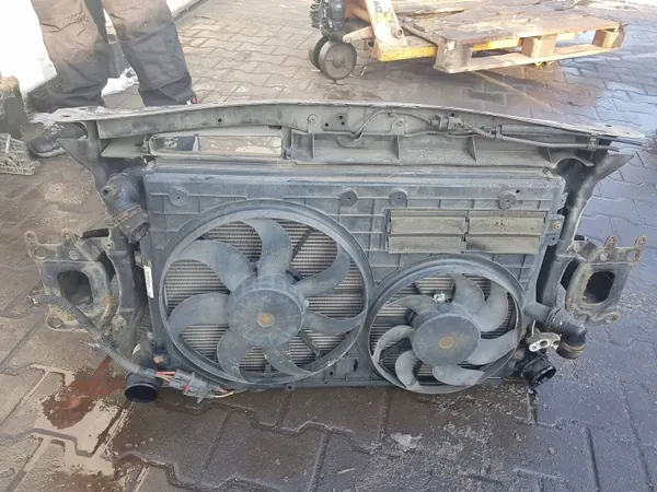 SKODA OCTAVIA 2 II LIFT 08-12r 2.0 TDI PAS PRZEDNI CHŁODNICE WENTYLATORY image 3