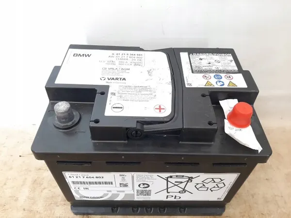 Batterie AGM Start-Stop OEM 9364591 12V 60Ah BMW image 2